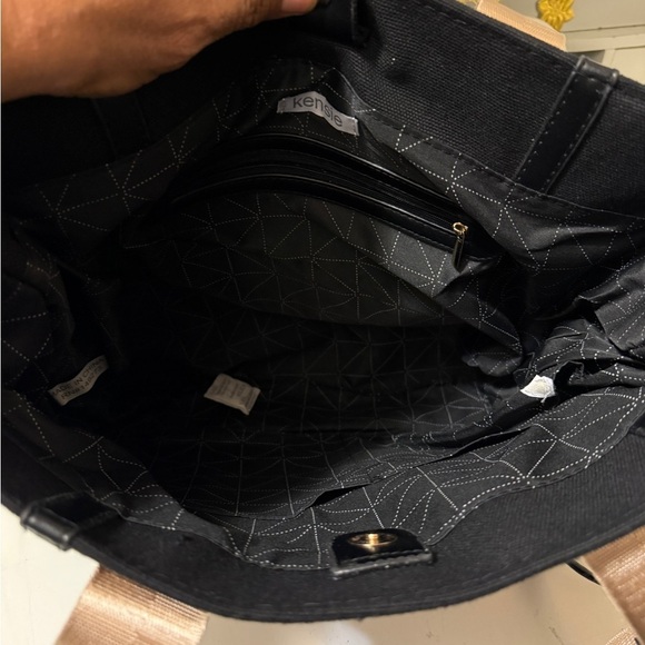 Kensie Tote Black and Cream And Copper. Large Brand New With Tags. MSRP - Picture 13 of 15